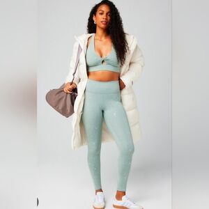 Women's Sparkling Mint Green Leggings
